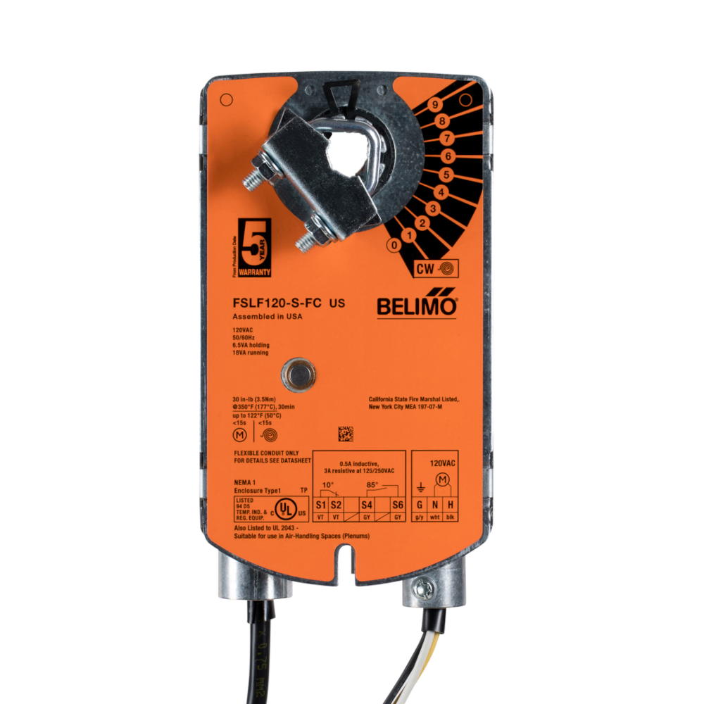 FSLF120SFC US Belimo Fire&Smoke Damper Actuator Mercato BAS Supply